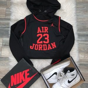 Red + Black Air Jordan Jersey